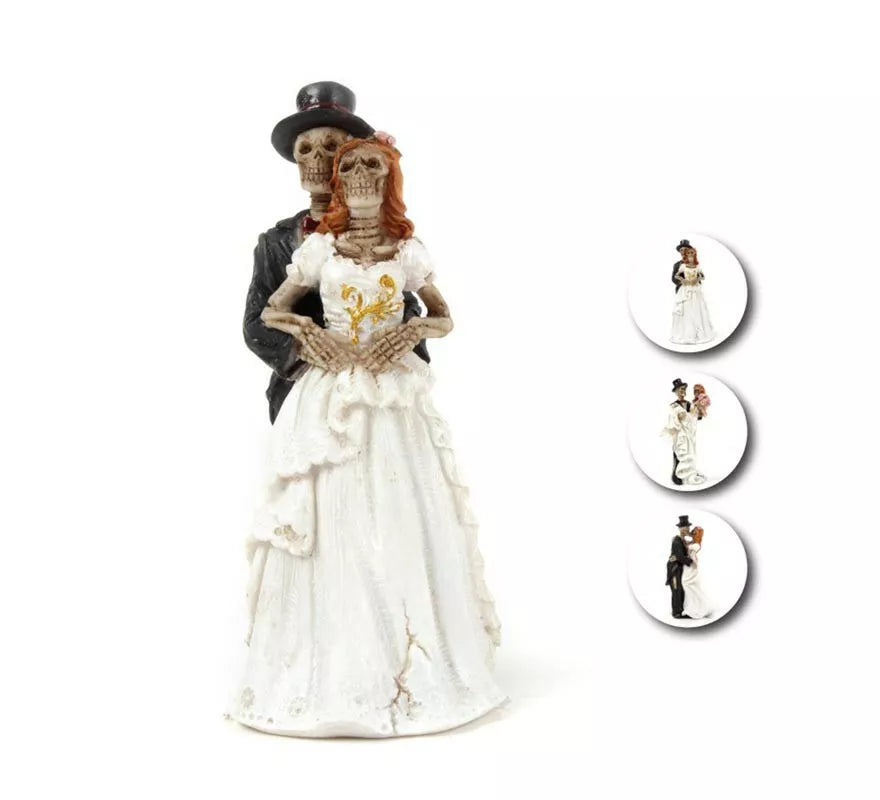 Translation missing: it.Figura de Novios Esqueleto de resina en modelos surtidos de 3,5x9,8x5 cm