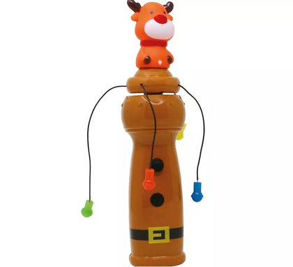 Figura de Reno con varitas giratorias y luz de 22 cm