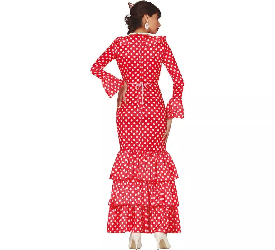 Translation missing: it.Flamenca Rojo con Lunares para mujer