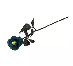 Fiore blu e nero con Occhio di Gatto 42 cm