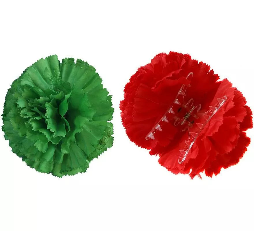 Translation missing: it.Flor Clavel con Pinza para Flamencas y Chulapas en varios colores