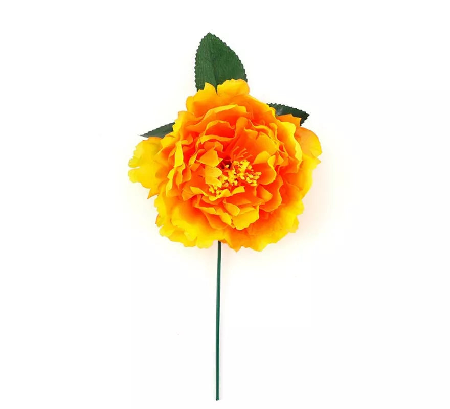 Translation missing: it.Flor con Pinza naranja y amarillo de 14 cm