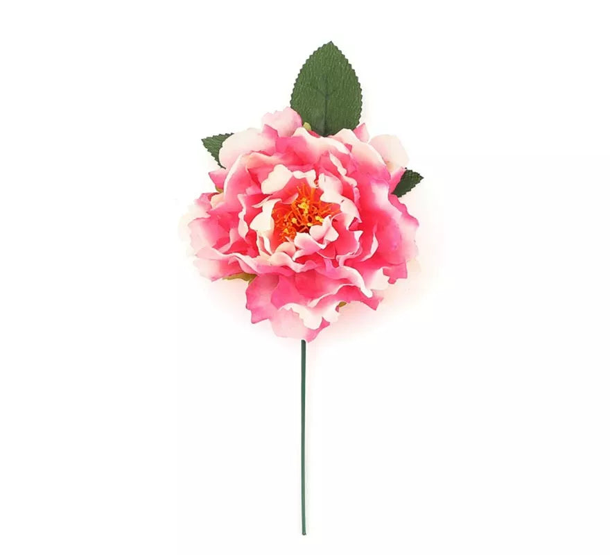 Translation missing: it.Flor con Pinza rosa y blanco de 14 cm