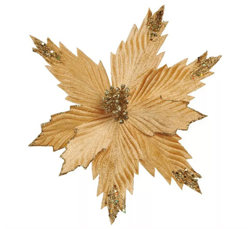 Translation missing: it.Flor de Navidad Oro de 25 cms