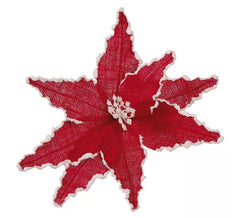 Fiore di Natale rosso di 30 cm
