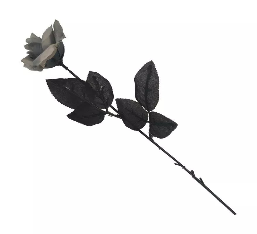 Translation missing: it.Flor gris Novia Cadáver de tela de 42 cm