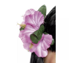 Fiore di rosa hawaiana per capelli con clip