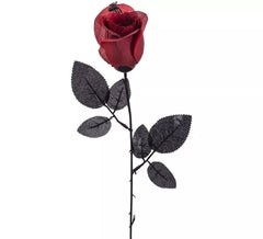 Fiore rosso con ragno 43 cm