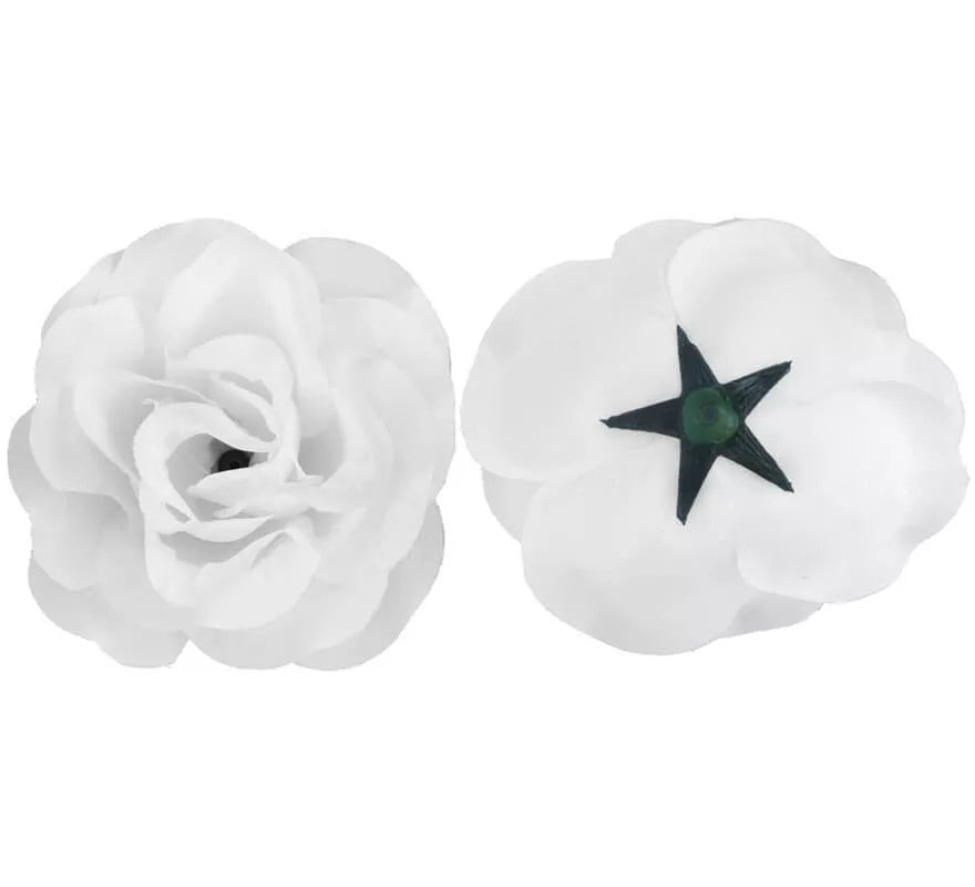 Translation missing: it.Flor Rosa Blanca para Flamencas y Chulapas