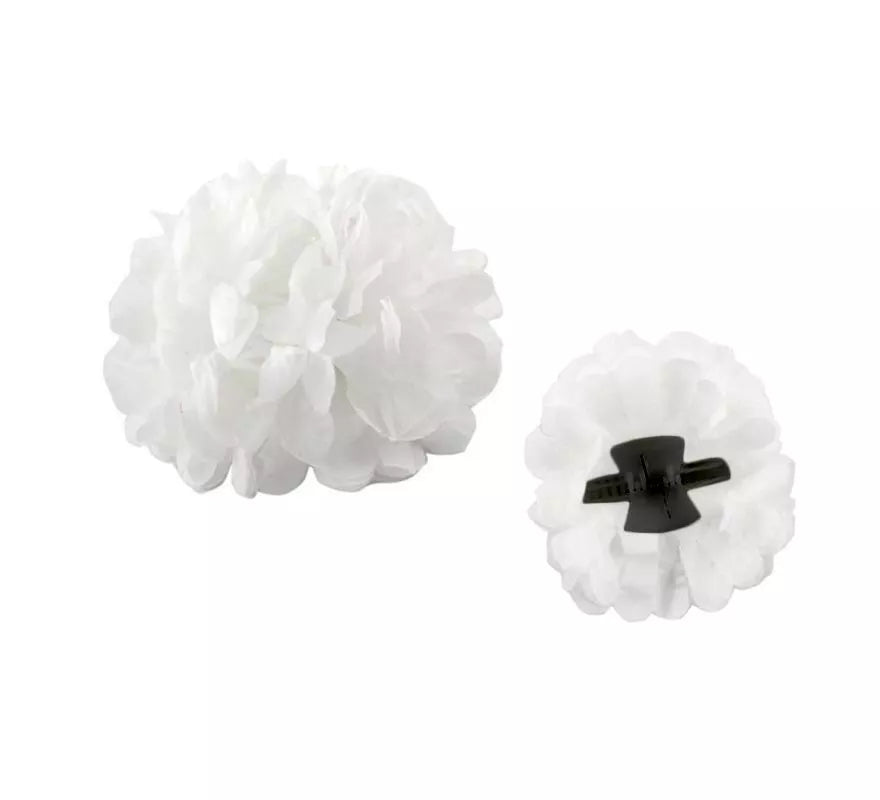 Flor Sevillana con Pinza de 13 cm en varios colores