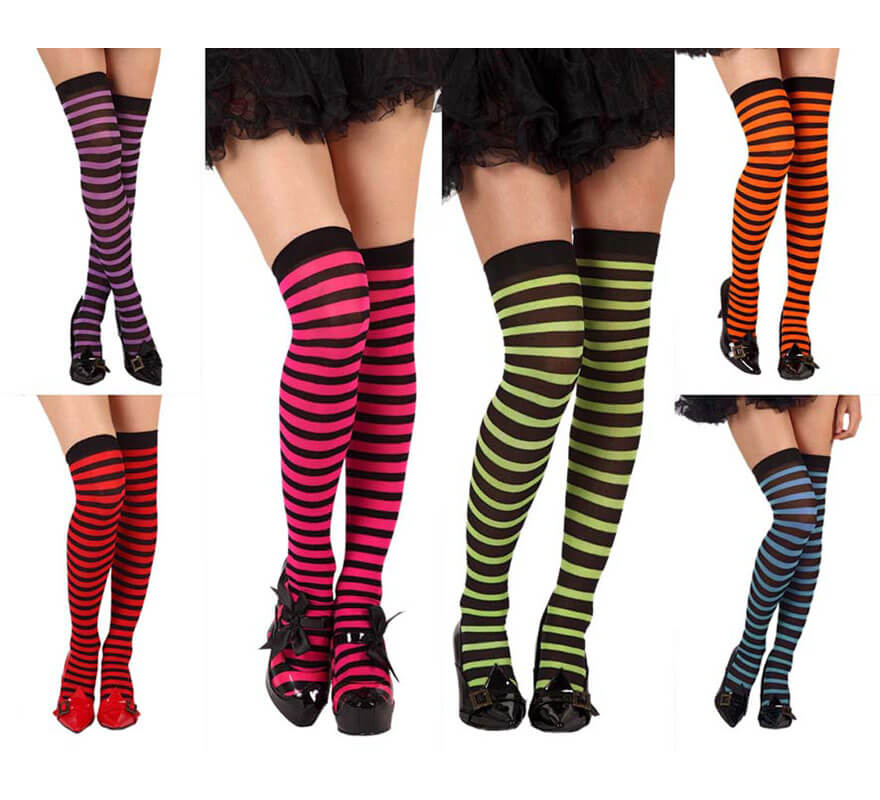 Translation missing: it.Medias de liga rayadas. Colores surt. Precio ud