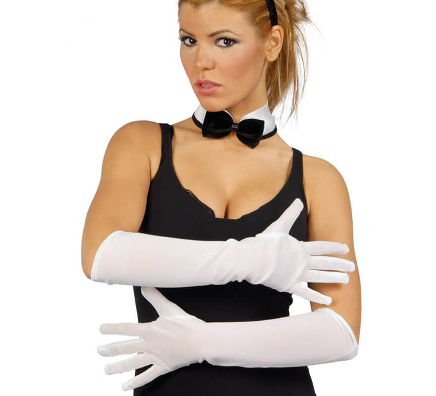 Translation missing: it.Par de Guantes blancos 45 cm