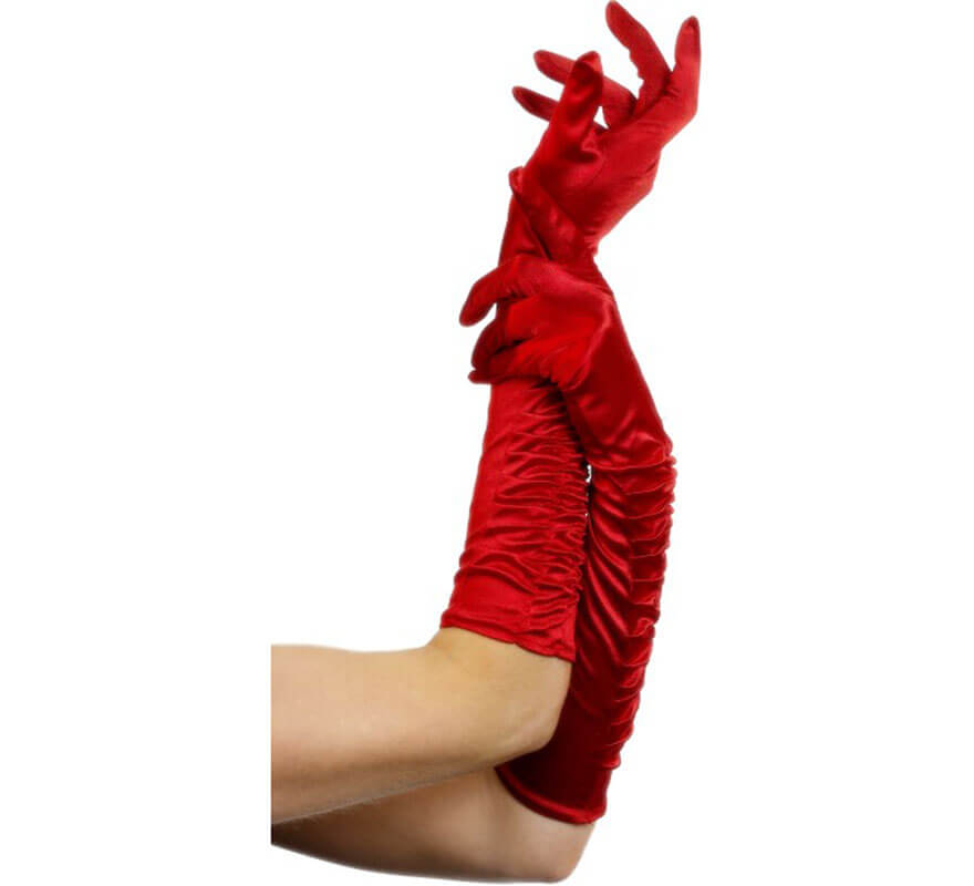 Translation missing: it.Guantes Largos de Seductora Rojos 46 cm para Mujer