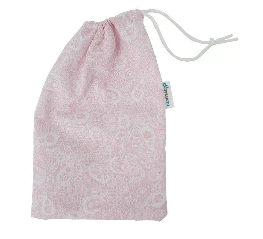 Funda de tela para Mascarilla estampado Cachemir Rosa