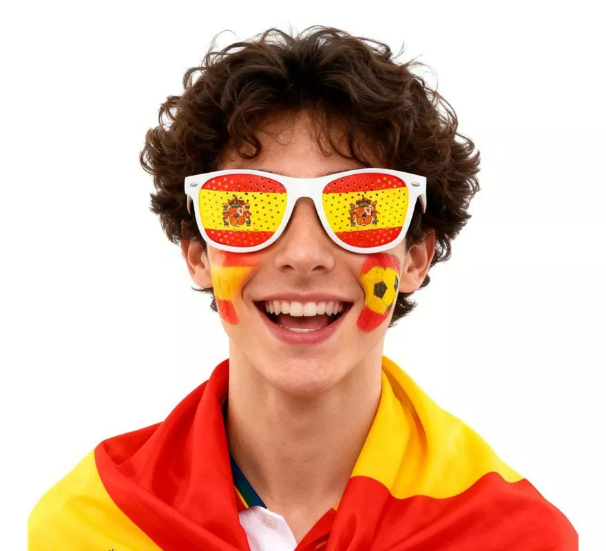 Gafas blancas Bandera de España