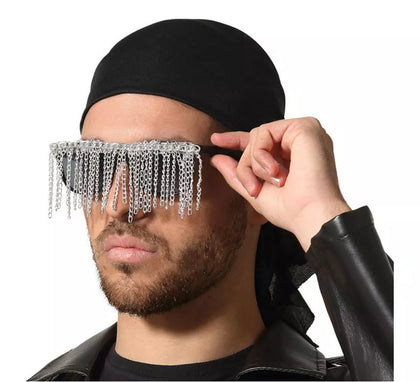Gafas con Cortinilla Plateada