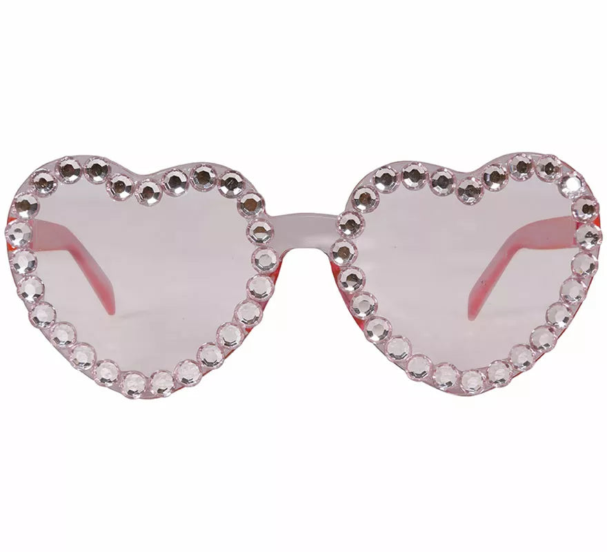 Translation missing: es.Gafas Corazones con brillantes adulta