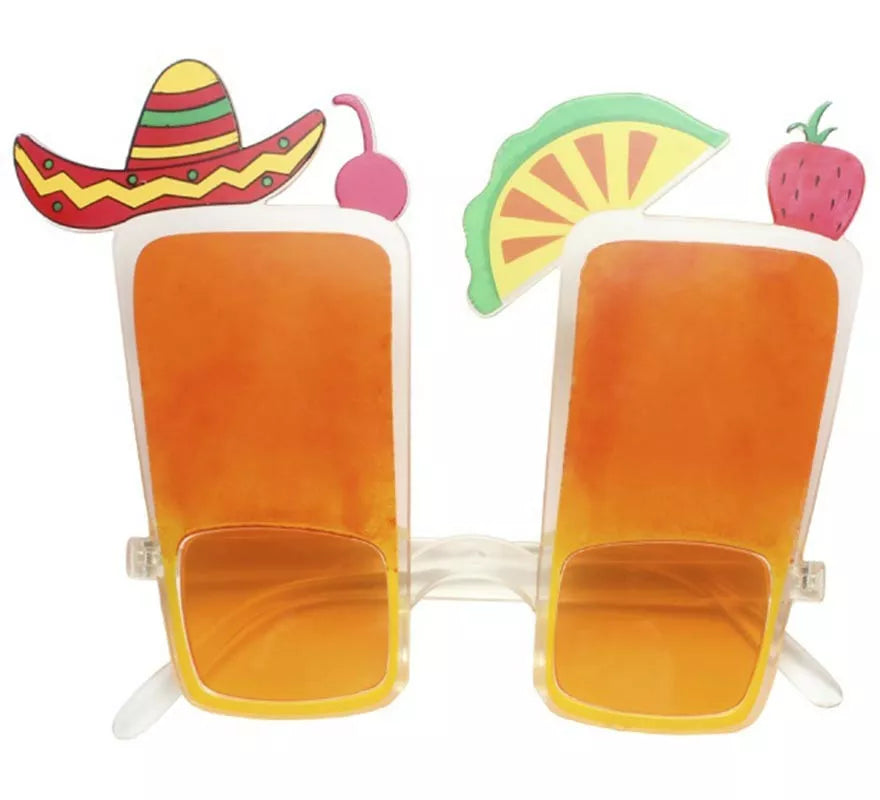 Translation missing: es.Gafas de Coctel naranja adulto