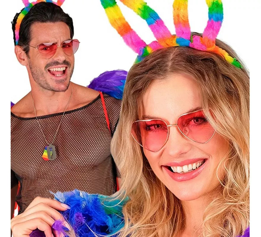Gafas de Corazones transparentes