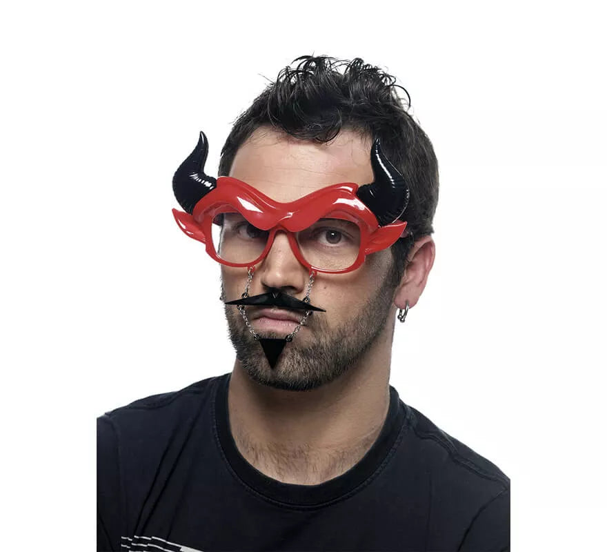 Translation missing: it.Gafas de Diablo con Bigote, Mosca y Cuernos