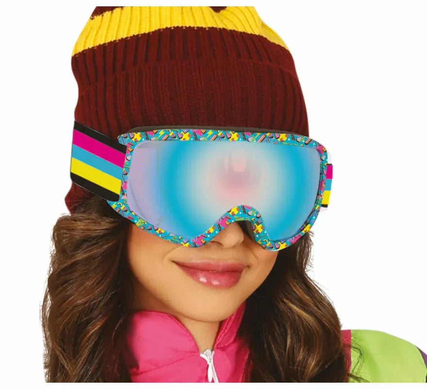 Translation missing: it.Gafas de Esquiar estampado azul adulto