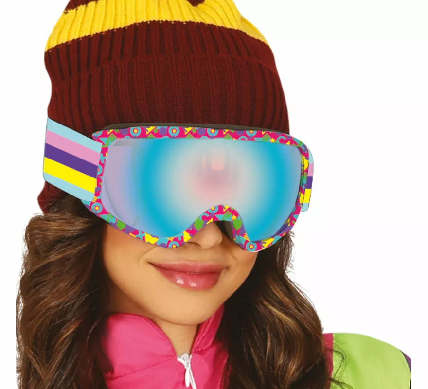 Translation missing: it.Gafas de Esquiar estampado fucsia adulto