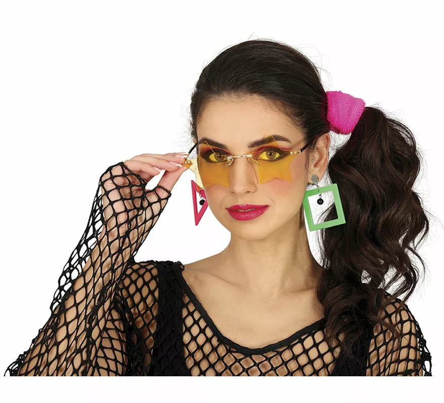 Translation missing: it.Gafas de Estrellas naranja adulto