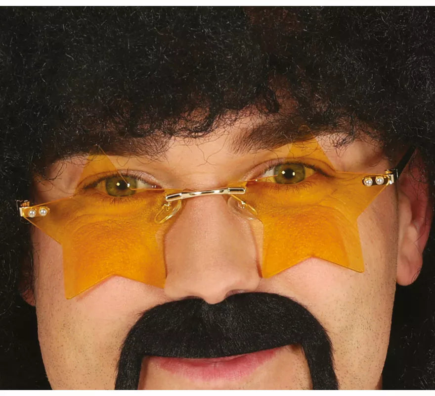 Translation missing: it.Gafas de Estrellas naranja adulto