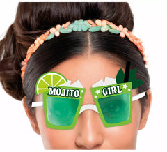 Bicchieri verdi da ragazza Mojito