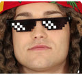 Gafas de Pixel Negro y Blanco
