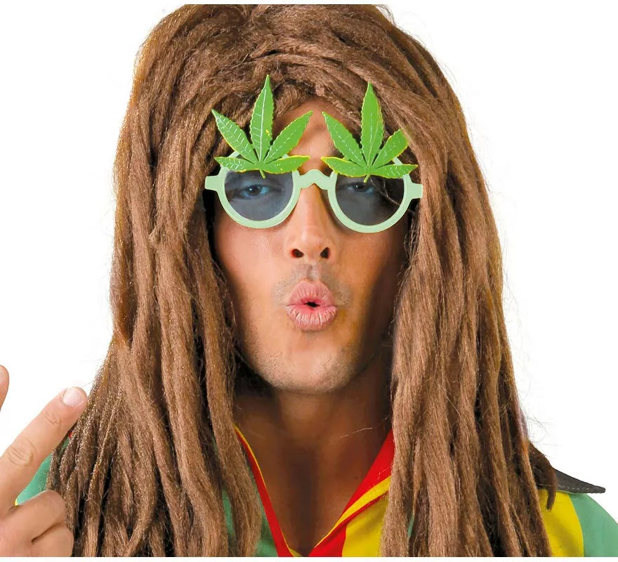 Translation missing: it.Gafas de Rastafari con hojas de Marihuana