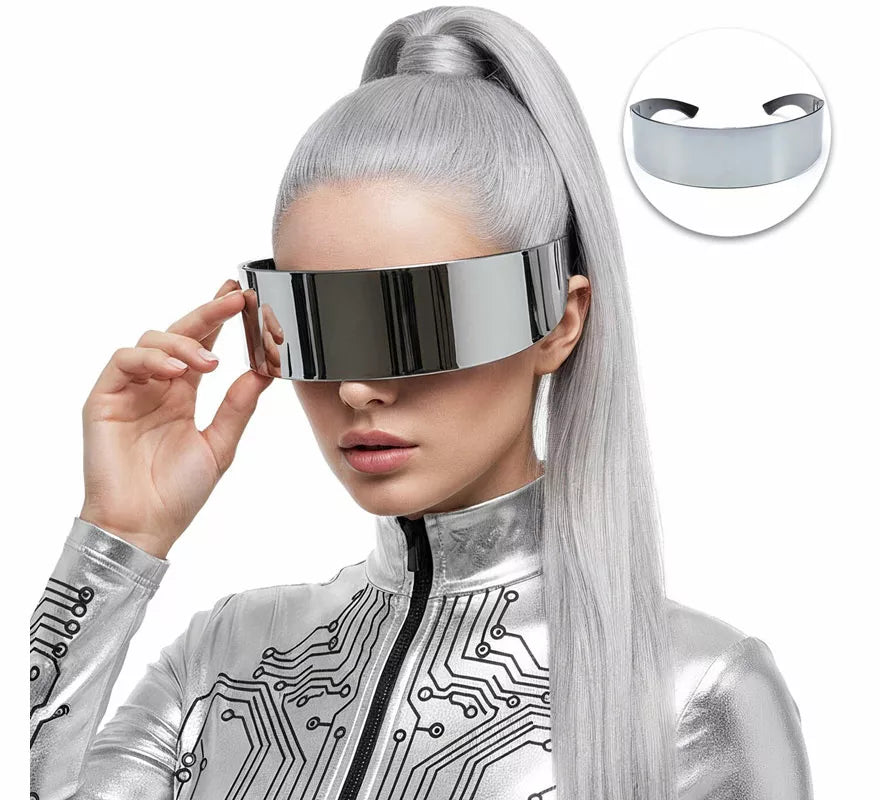 Translation missing: es.Gafas de Robot Futuristas plateadas
