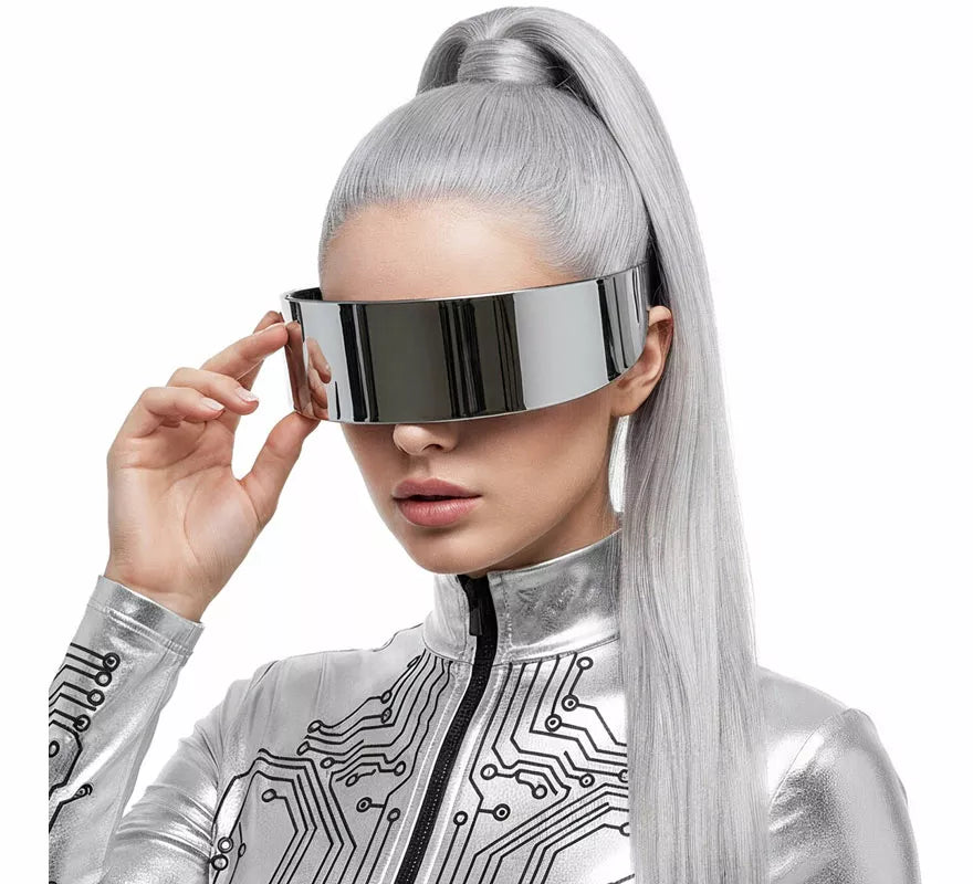 Translation missing: es.Gafas de Robot Futuristas plateadas
