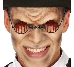 Occhiali da vampiro insanguinato