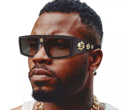 Occhiali da dollaro da rapper
