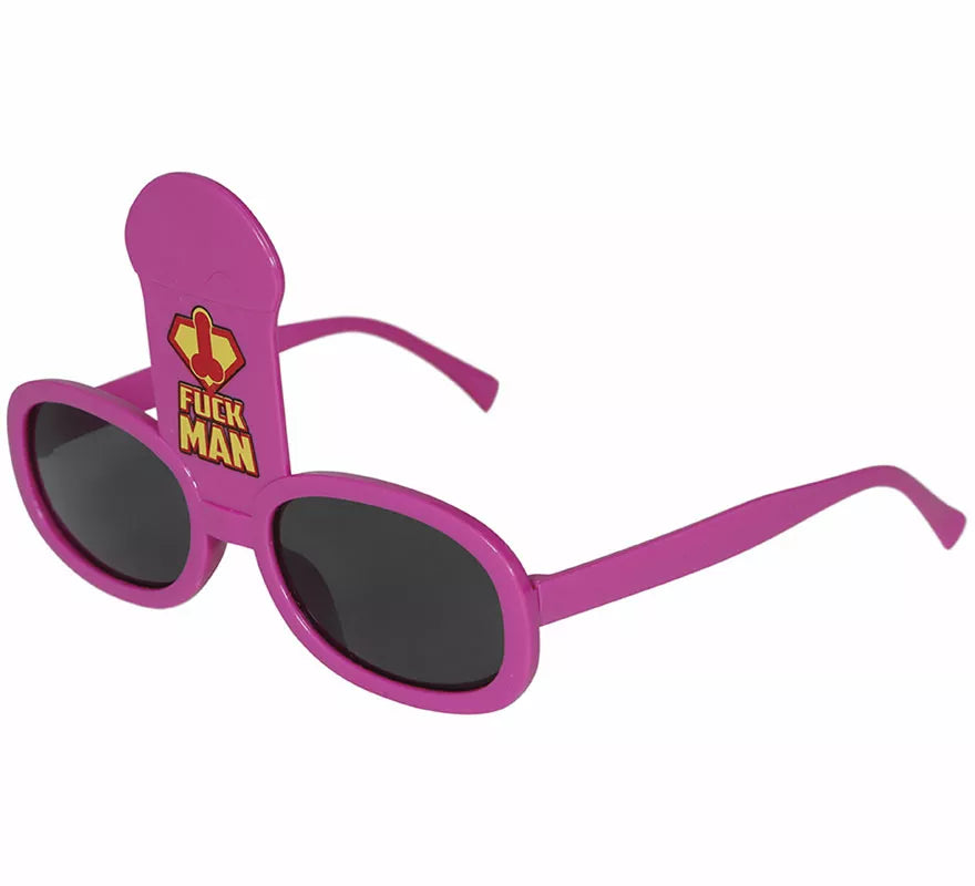 Gafas Fuckman rosa adulto