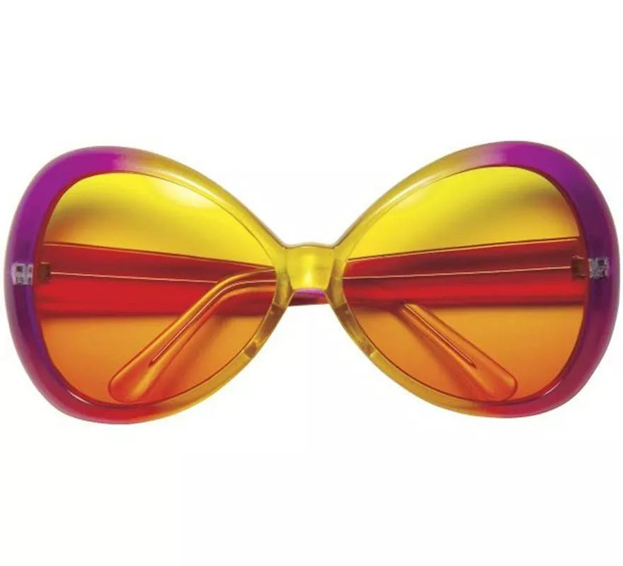Translation missing: it.Gafas Grandes Años 60 rosas y amarillas