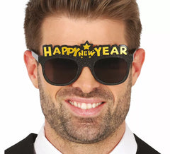 Occhiali neri per adulti Happy New Year