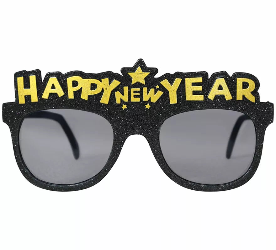 Translation missing: it.Gafas Happy New Year negras adulto