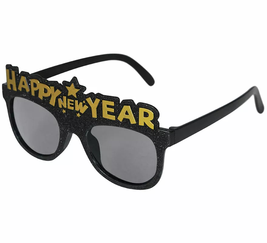 Translation missing: it.Gafas Happy New Year negras adulto