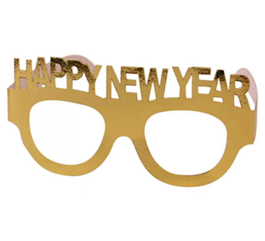 Translation missing: es.Gafas Happy New Year Oro de 14,5X7 cm