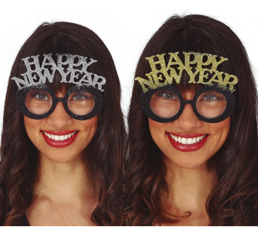 Translation missing: it.Gafas 'Happy New Year' Plata y Oro Surtido