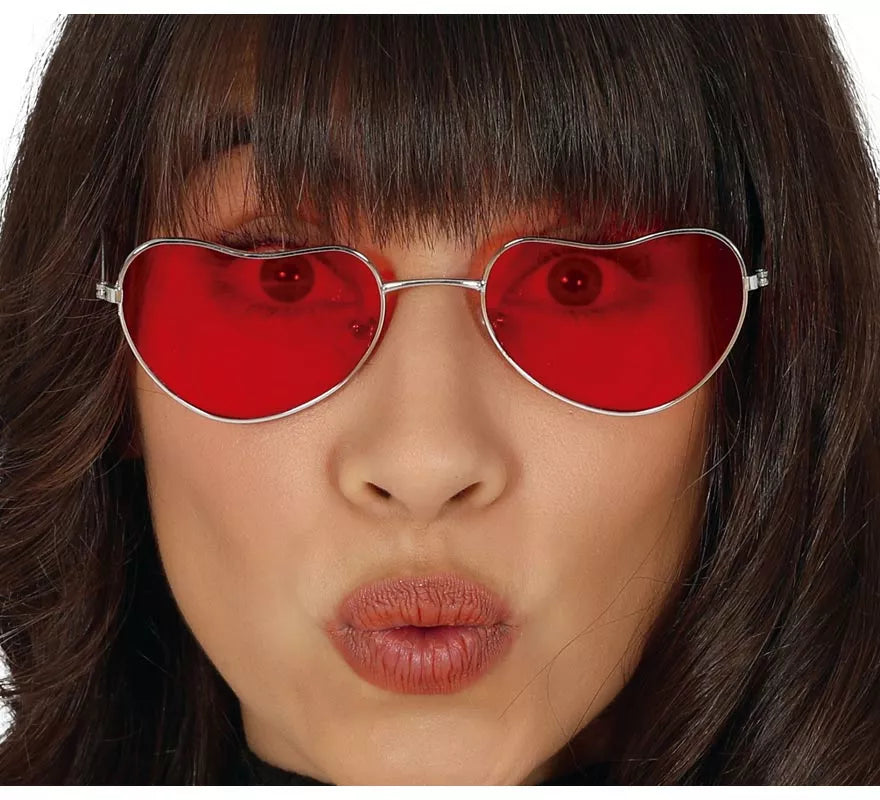 Translation missing: es.Gafas Hippie de Corazones Rojos