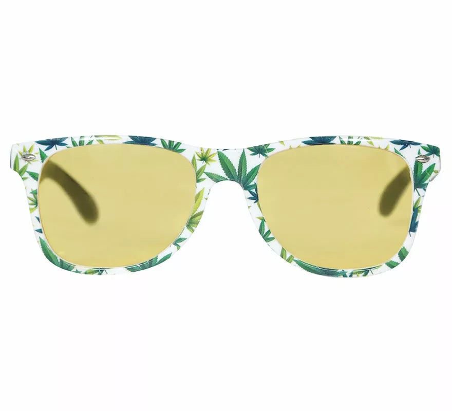Translation missing: it.Gafas Marihuana amarillas adulto
