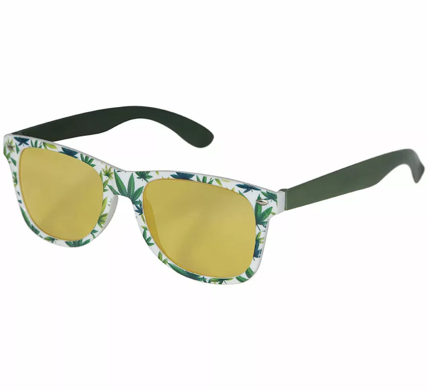 Translation missing: it.Gafas Marihuana amarillas adulto