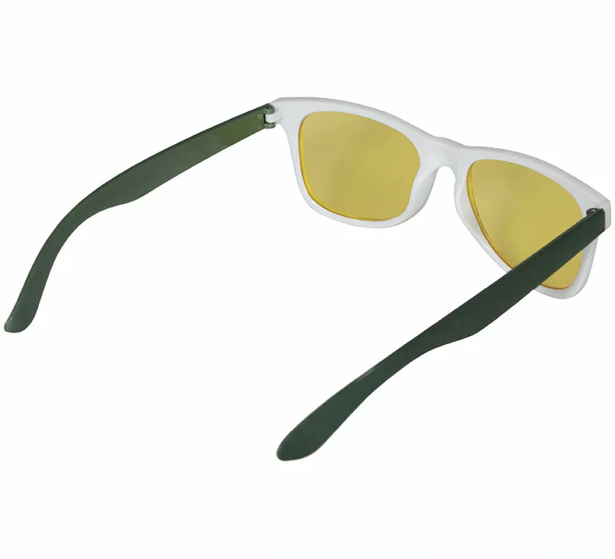 Gafas Marihuana amarillas adulto