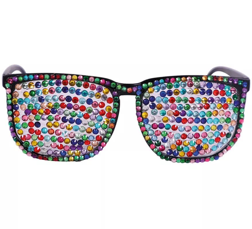 Translation missing: it.Gafas Negras con Brillantes Multicolor