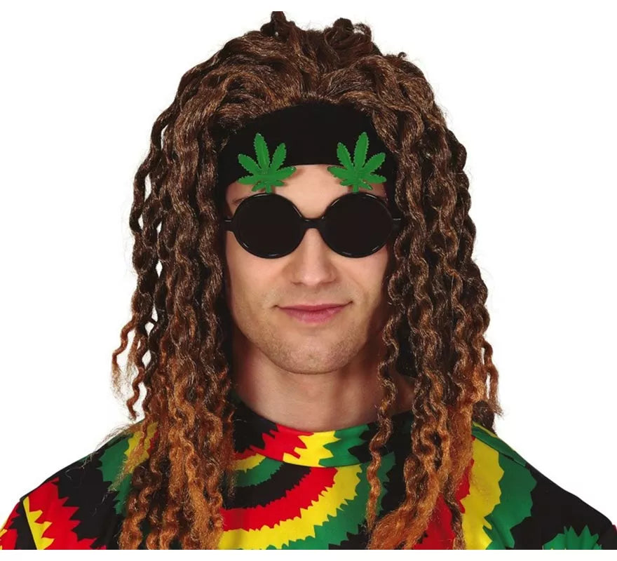 Translation missing: it.Gafas Negras con Hojas de Marihuana