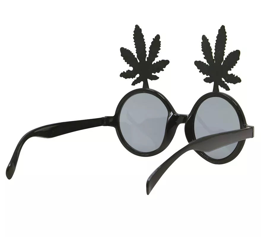 Translation missing: it.Gafas Negras con Hojas de Marihuana