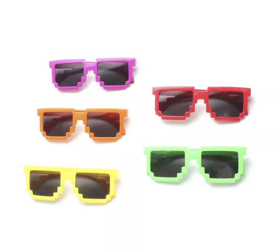 Translation missing: it.Gafas oscuras Pixeles en colores surtidos adulto